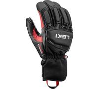LEKI Guanti da sci Griffin Pro 3D, guanti con dita (nero-rosso-bianco, 7.0)