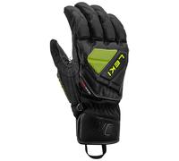 Leki - Guanti da sci - Wcr C-Tech 3D Black-Ice Lemon in Silicone - Taglia 10 - Nero