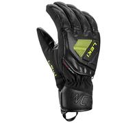 Leki - Guanti da sci - Wcr C-Tech 3D Junior Black-Ice Lemon in Silicone - Taglia Bambino 7 - Nero
