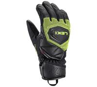 Leki - Guanti da sci - Wcr Coach 3D Junior Black-Ice Lemon - Taglia Bambino 4 - Nero