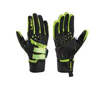 LEKI HRC Race Shark - Guanti da corsa, colore: nero/giallo fluo, EU 9