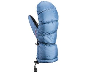 Leki - Moffole calde in PrimaLoft® - Glace 3D Lady Steel Blue per Donne in Pelle - Taglia 6 - Nero