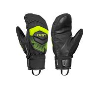 Leki - Moffole da sci calde e impermeabili - WCR Core TR Mitt Black/Neon Yellow in Softshell - Taglia 10 - Nero