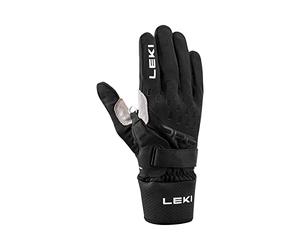 LEKI Prc Premium Shark - Guanti da sci di fondo, leggeri e funzionali, taglia 9, colore nero, sabbia