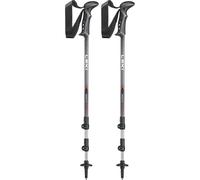 Leki Bastoncini da Trekking Rockslite, Black-White-Bright Red