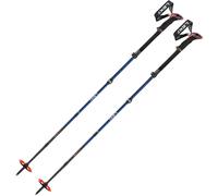 Leki Sherpa FX Carbon, bastoncini da sci, blu scuro/rosso 110-130cm Midnight Blue/Darkblue/Bright Red