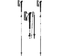 LEKI Skytera FX Carbon SL - Bastoni da passeggio pieghevoli, regolabili, leggeri, per escursioni, impacchettamento rapido e alpinismo, 110-130 cm, colore: bianco/nero-arancione