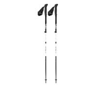LEKI Skytera FX Carbon SL - Bastoni da passeggio compatti pieghevoli e regolabili, leggeri, per escursioni, impacchettamento rapido e alpinismo, 110-120 cm, colore: bianco/nero-arancione