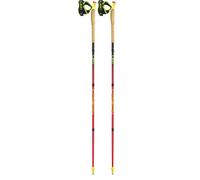 LEKI Bastone da trekking Ultratrail FX.One da donna rosso brillante e nero giallo fluo 105