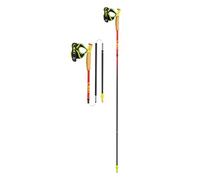 LEKI Ultratrail FX.One Superlite - Bastoncini da trail da corsa, colore rosso brillante, giallo fluo naturale, 115 cm