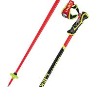Bastoni da sci alpino Leki WCR SL 3D (Rosso brillante/Nero/Giallo neon) Unisex 120 CM
