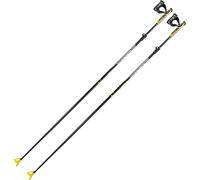 Leki XTA 6.5 Vario, bastoncini da sci, nero/giallo 155-175cm Black/White/Neonyellow