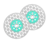 LEKOMESH Disco Diamantato 115MM Porcellanato - 2 PCS Disco Diamantato Gres Porcellanato Doppelseitig Dischi Diamantati Taglio Macinazione per Marmo Granito Calcestruzzo Ceramica Gres, Flangia M14