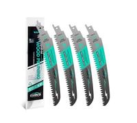 LEKOMESH Lame per sega a sciabola con denti giapponesi, 180 mm, 4 pezzi, per legno, 180 mm, 6 TPI per tagliare alberi, taglio del legno