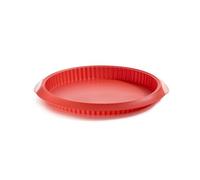 Lékué Classic Stampo per Torte/Quiche, 28 cm, Rosso