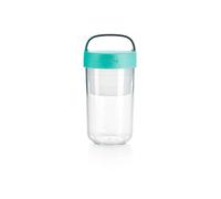 Lékué Contenitore Ermetico per Conservare e Trasportare Qualsiasi Tipo di Alimento, 600 ml, Blu Corallo