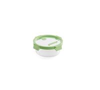 Lékué 3433950V12U017 Contenitore ermetico in Vetro, 950 ml, Rotondo, Polipropilene Borosilicato Silicone, Verde