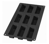 Lékué Glurmet - Stampo mini per torte, 9 cavità, color nero