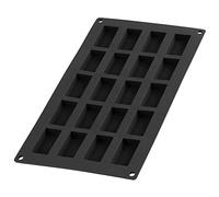 Lékué Glurmet - Stampo per finazieri, 20 cavità, color nero
