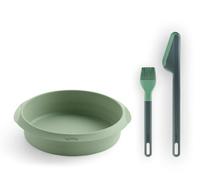 Lékué Kit accesori friggitrice aria, Essential: stampo 20 cm per friggitrice ad aria, 1 set di pinze e 1 pennello.