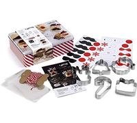 Lékué Kit Biscotti Natale Utensili da Cucina, Acciaio Inox