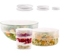 Lékué Kit di 3 Coperchi Estensibili in Silicone, 11.5 15 20 cm