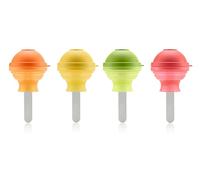 Lékué Lollipop, set di 4 stampi per gelato, multicolore