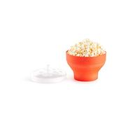 Lékué Mini Pop Corn per preparare Popcorn nel microonde, Silicone, Arancio