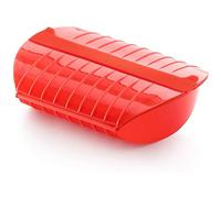 Lékué, Papillote Luki con filtro bianco, 1400 ml, colore: Rosso