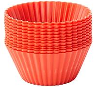 Lékué Pirottini per Muffin, 7 cm, Set da 12, Rosso
