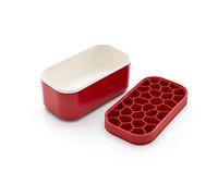 Lékué Scatola per cubetti di ghiaccio, rossa