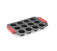 Lékué Stampo per mini muffin, antiaderente, metallico, 12 cavità