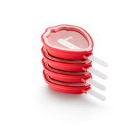 LEKUE STAMPO PER GELATO E GHIACCIOLI FRAGOLA ROSSO 4 PZ