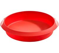 Lékué Stampo per Pasticceria Rotondo 20 Rosso, Silicone, 20 cm