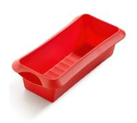 Lékué Stampo rettangolare in silicone, Rosso, 24 x 10 x 6.8 cm