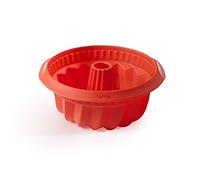 Lékué - Stampo rotondo per savarin, 22 cm, Rosso