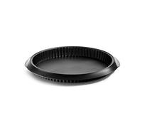 Lékué Classic Stampo per Torte/Quiche, 28 cm, Nero