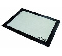 Lékué, Tappetino da forno con bordo, 40 X 30 cm, colore: Bianco/Nero