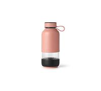 Lékué To Go - Borraccia in Vetro, 600 ml, Colore: Corallo