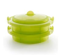 Lékué Vaporiera, 2 livelli + coperchio verde