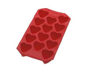 Lekue - Vassoio per cubetti di Ghiaccio, Colore: Rosso