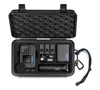 LEKUFEE Custodia Rigida Impermeabile da Viaggio per GoPro Hero 13/12/11/10/9, Hero 4K, Media Mod e altri accessori (solo custodia e borsa)