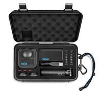 LEKUFEE Custodia Rigida Impermeabile da Viaggio per GoPro MAX 2, Fotocamera Action, Batteria, Caricabatterie Doppio e Accessori(Solo Borsa e Custodia)
