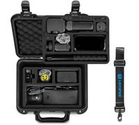 LEKUFEE Custodia rigida impermeabile per Insta360 Luna Ultra e accessori | Custodia da viaggio IP67 con inserto in schiuma EVA, tracolla, custodia per Creator Bundle, Mic Pro (solo custodia)