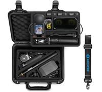 LEKUFEE IP67 Valigetta Rigida Impermeabile per Insta360 X6 e Accessori | Custodia da Trasporto con Tracolla per Pack Essenziale,Pack Standard,Pack Base,Batterie, Mic Pro(Solo custodia)