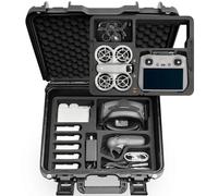 LEKUFEE Valigia Rigida Impermeabile per DJI Neo 1 Drone,DJI RC 2/N3/N2,Goggles 3/2/Goggles Integra,RC Motion 3/2 e accessori (solo custodia)