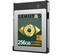 LEKUTAS Scheda di memoria CFexpress di tipo B da 256 GB, R1400MB/s W800MB/s CFX xqd card tipo B per fotocamere 8K RAW, compatibile con Nikon Z6/Z7/D6, Canon EOS-1DXMark III/EOS-R5, Panasonic S1/S1R,