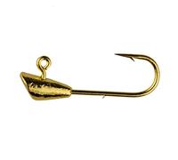 Leland's Lures Trout Magnet Jig Heads, 1/4 oz, con 8 ganci extra lunghi e filo extra forte, confezione da 25, oro