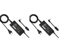 LElCKE Alimentatore 12V 5A 60W, adatto per notebook, strisce LED, MiniPC, PicoPSU, ATX, ITX, schermi TFT-LCD, TV, NAS, hard disk esterni, router, hub, switch, ecc. (Confezione da 2)