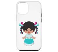 Lele doll, Marìa Doll, Adelitas. 100% Mexican Handmade Otomi Custodia per iPhone 12/12 Pro
